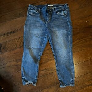 Flying Monkey High Rise Skinny Jean with distressing size 22W